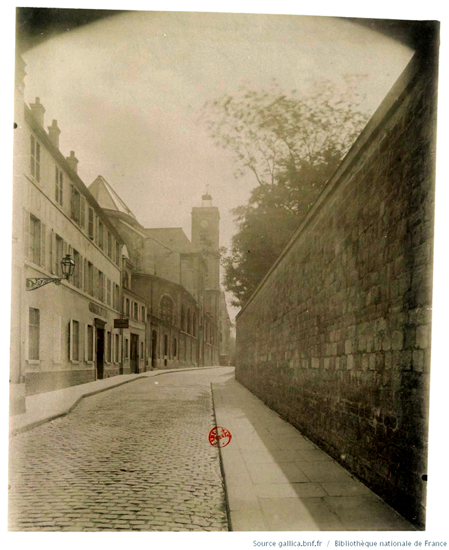 Вулиця l’Abbe de l’Epee, 14, на якій розташовувався готель Hôtel des Americains. Фото 1899 р. Джерело: http://gallica.bnf.fr/