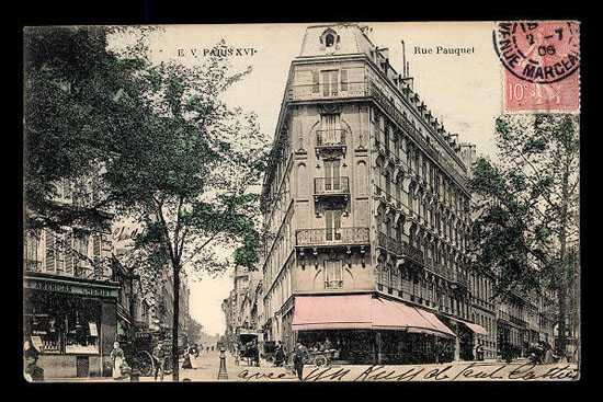 Париж. Вулиця Pauquet. 1906 р. Джерело:http://www.hoogeduinpostcards.com