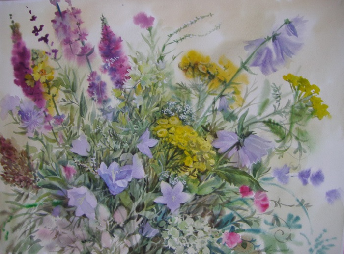 Пономаренко Лариса,Духмяне літо, 2007,папір, акварель.jpg